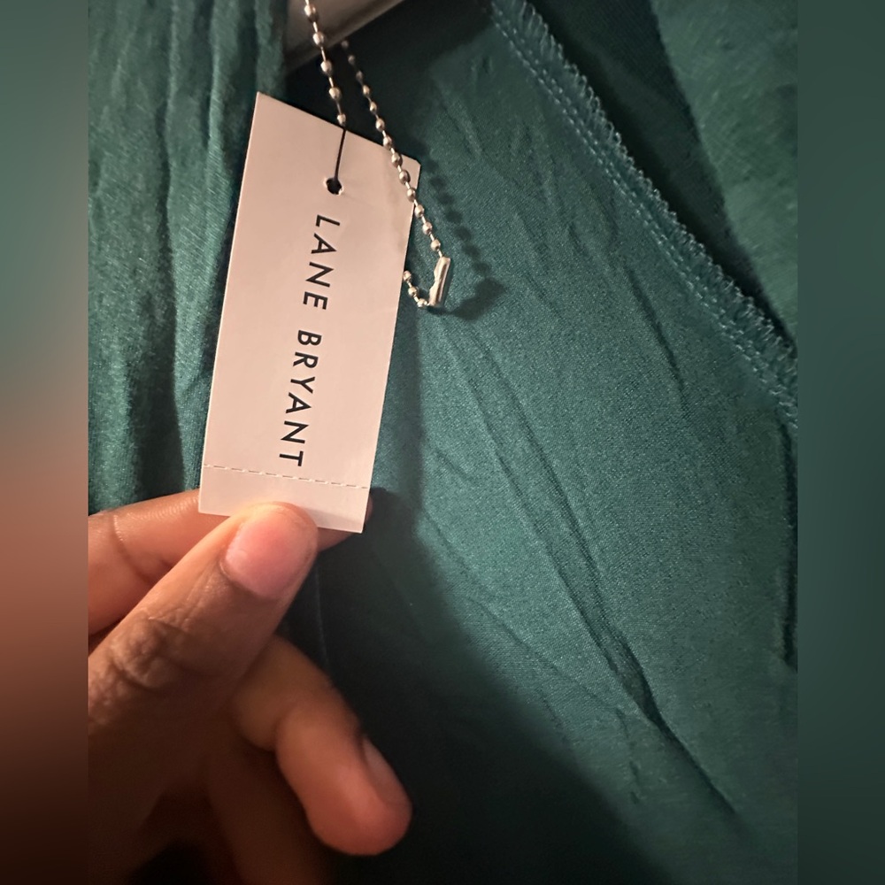 Lane Bryant Teal Cardigan - Picture 2 of 4